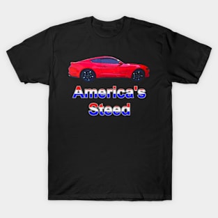 America's Steed - Red T-Shirt
